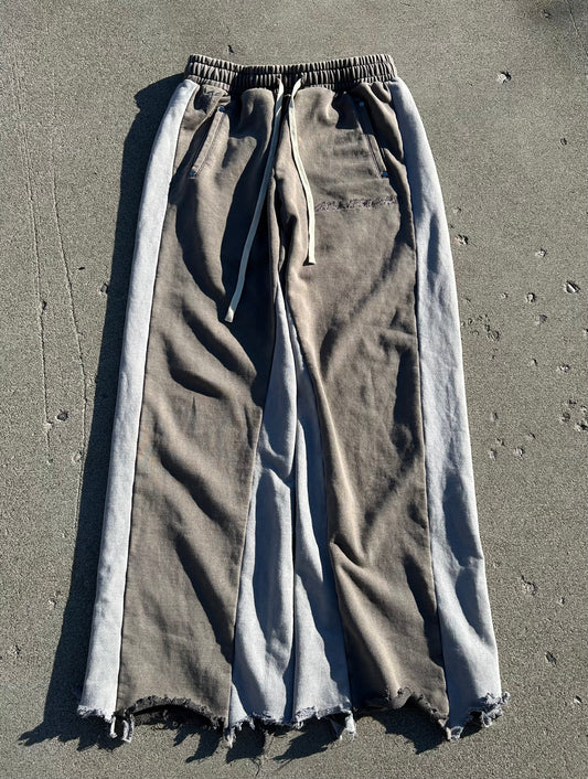 Ripped Flared Sweatpants